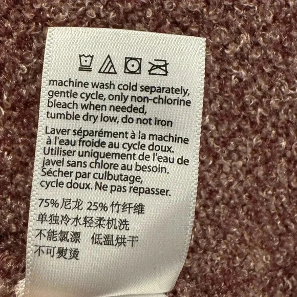 BAREFOOT DREAMS Cozychic Lite Island Wrap Open Cardigan Vintage Rosewood Small - Picture 6 of 8